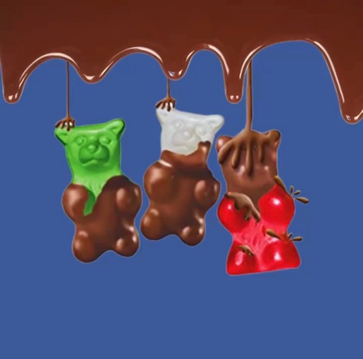 Muddy Bears® - Chocolate Covered Gummi Bear - 3.1oz/12ct (Case of 12) - Image 2