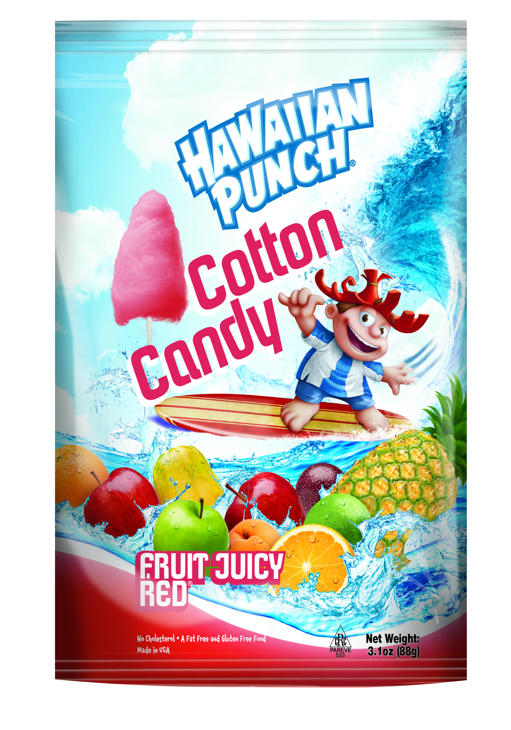Hawaiian Punch Fruit Juicy Red Cotton Candy 3.1oz