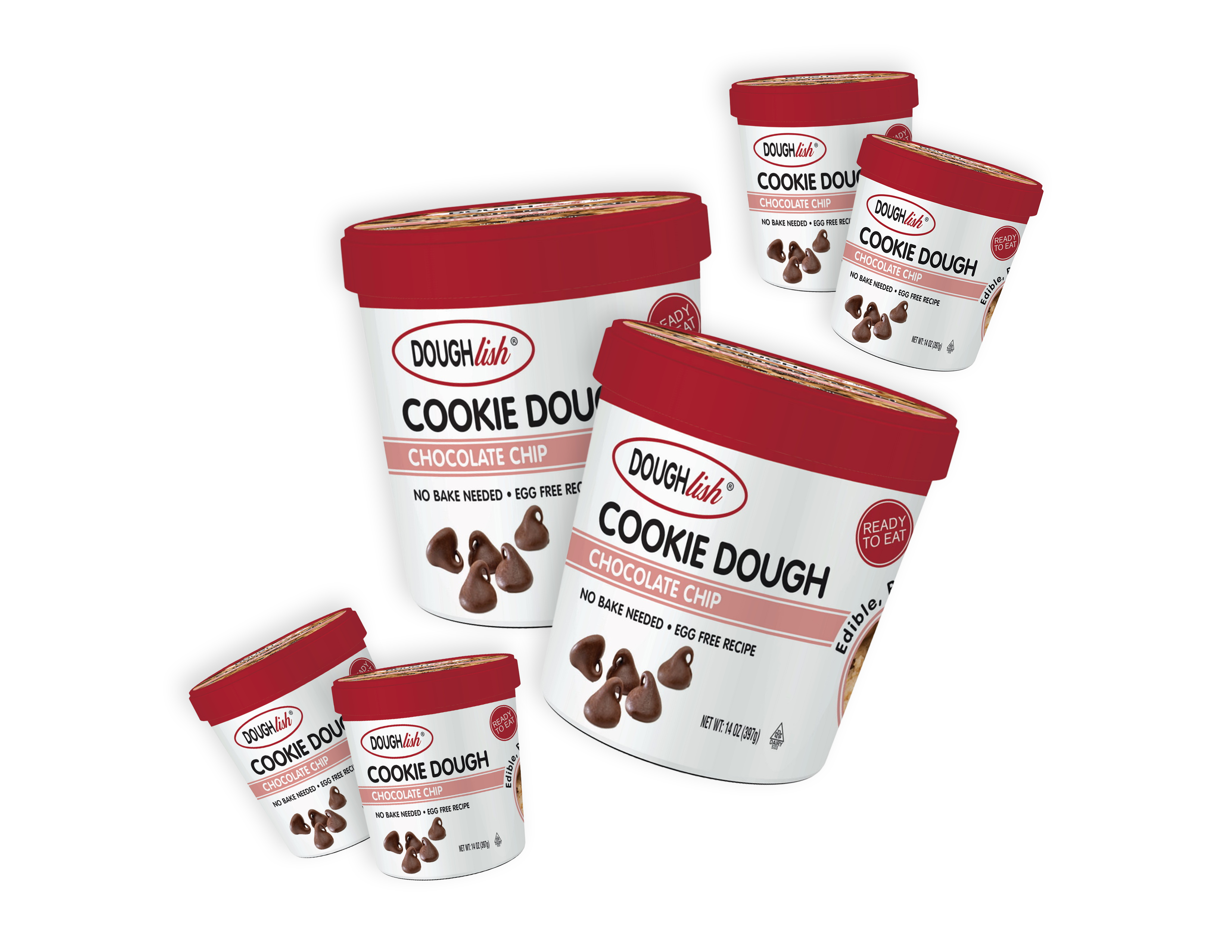 Doughlish Chocolate Chip 14oz (Case of 6)