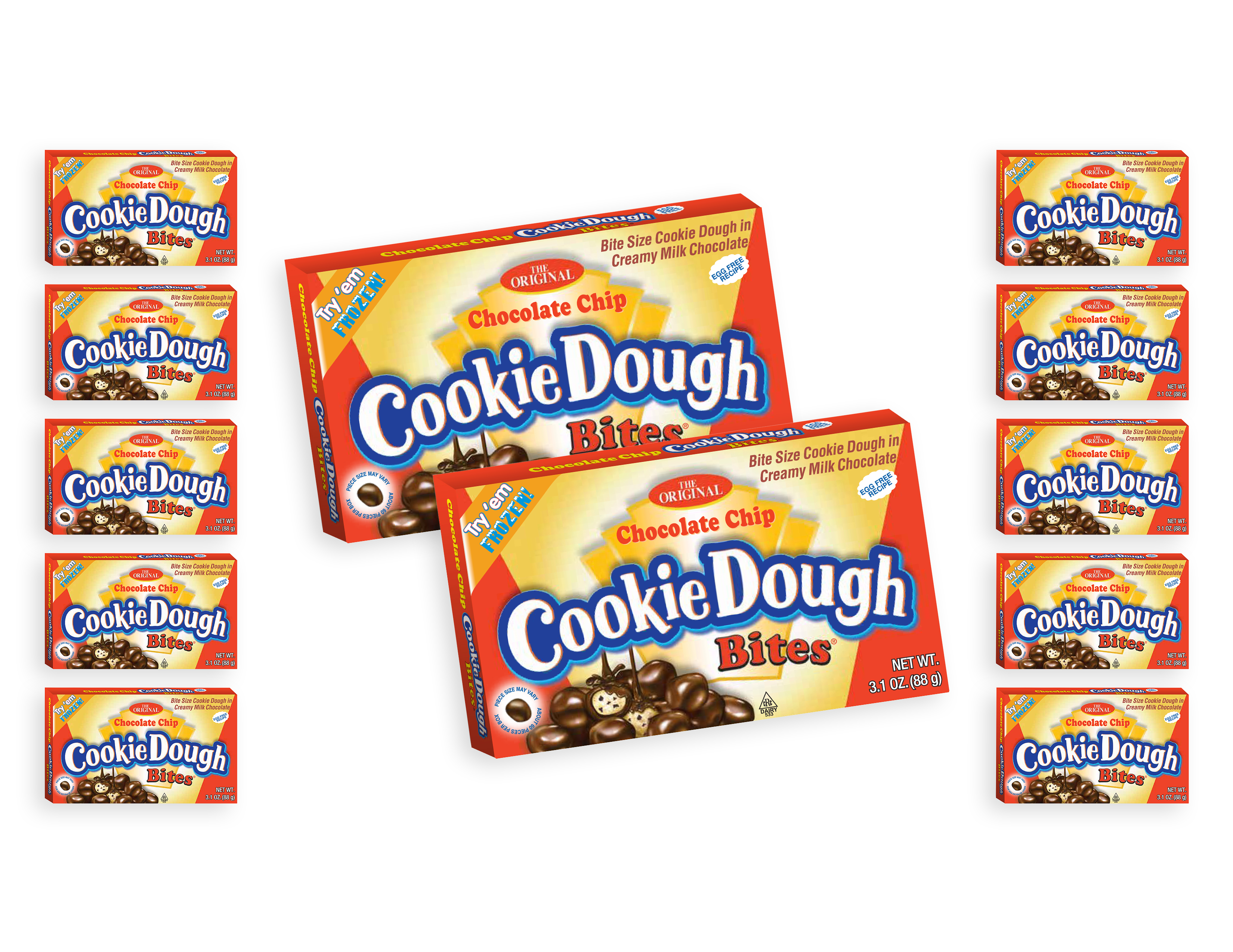 Cookie Dough Bites® - Chocolate Chip – 3.1oz/12ct (Case of 12)