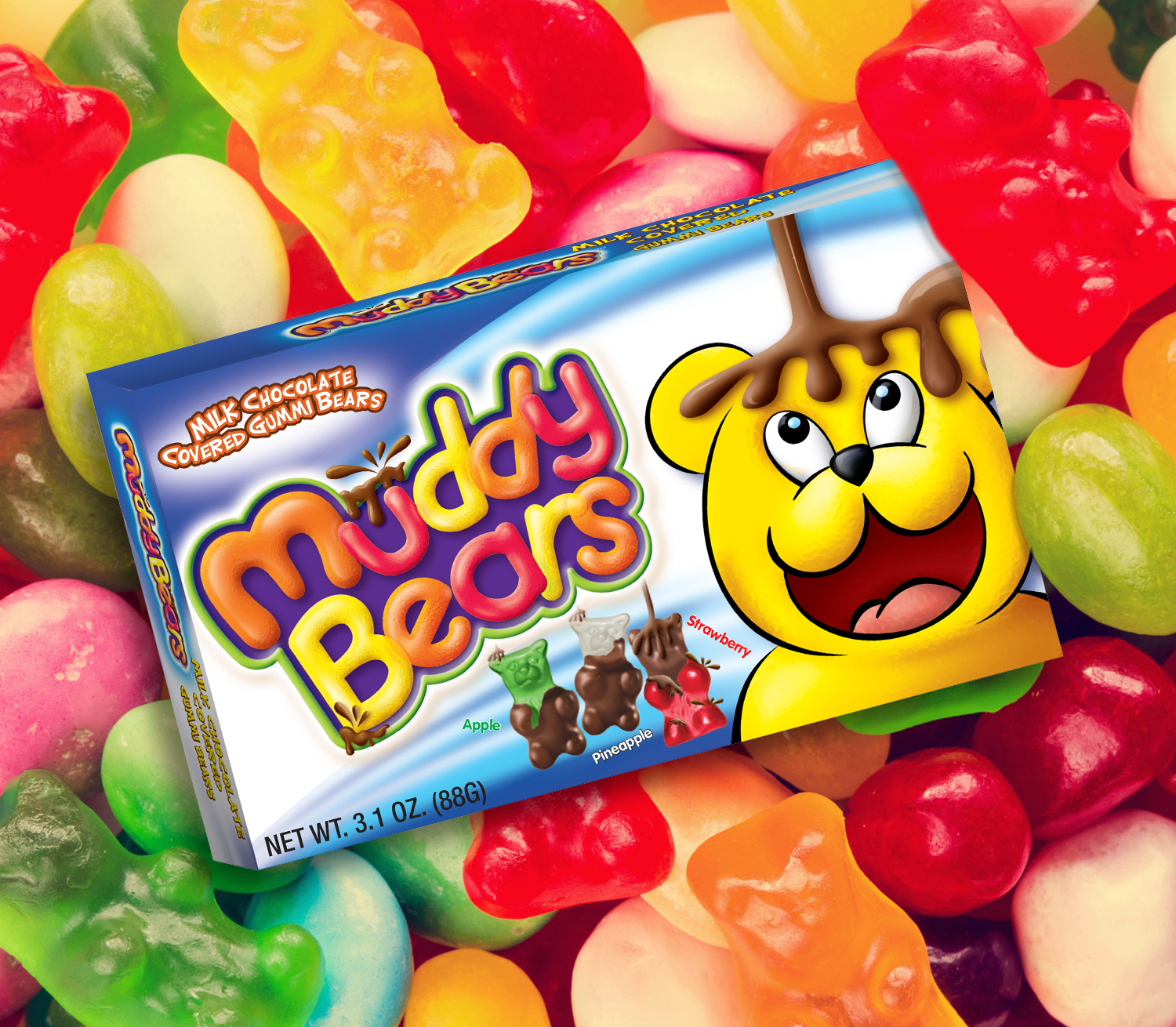 Muddy Bears® - Chocolate Covered Gummi Bear - 3.1oz